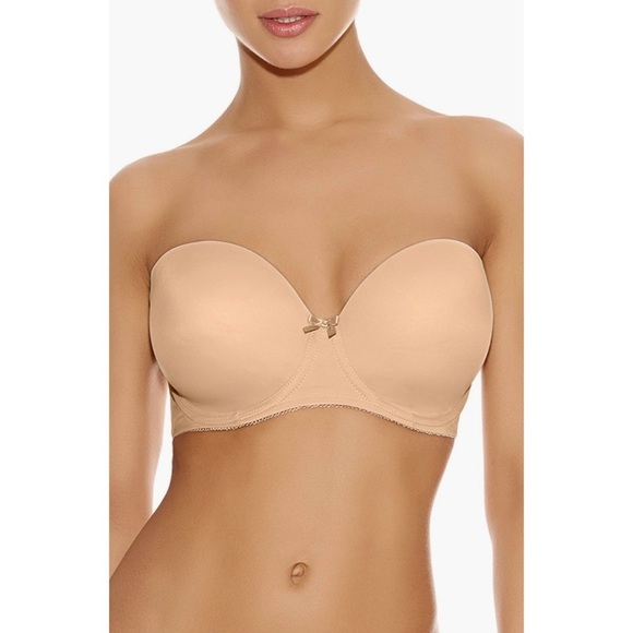 NWT FREYA DECO CONVERTIBLE STRAPLESS UNDERWIRE BRA SZ 32J (UK) 32N (US) - Picture 2 of 10